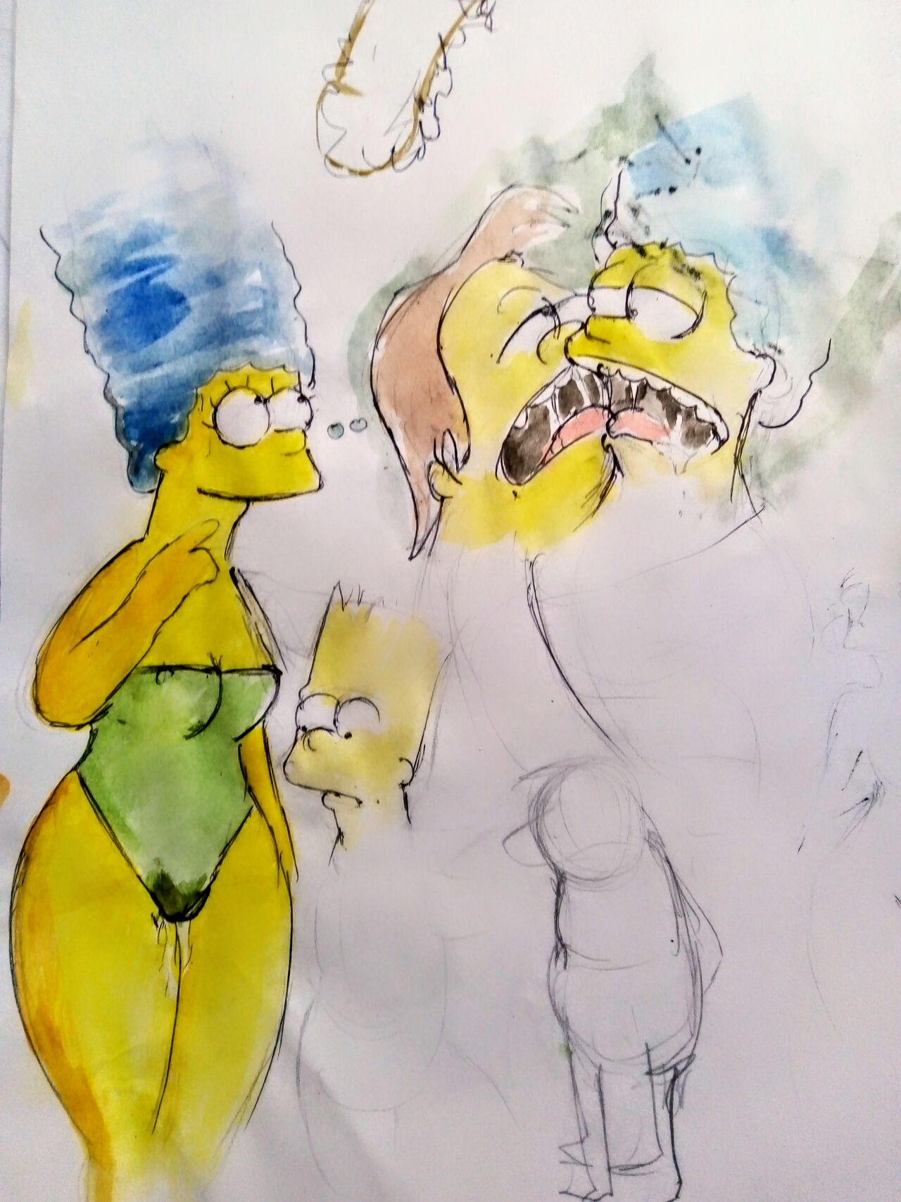 Marge Simpson con Nelson y Bart page 11 full