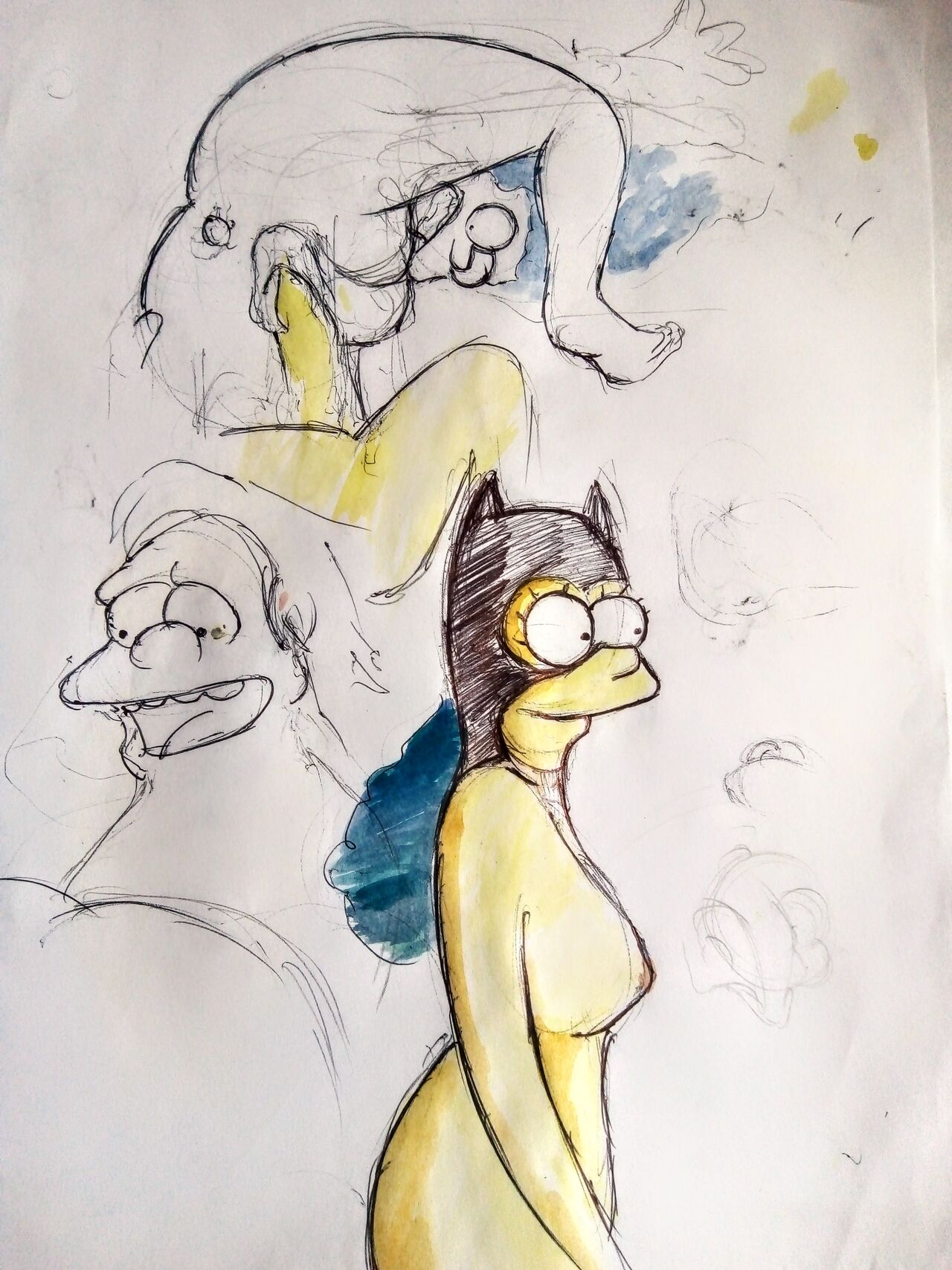 Marge Simpson con Nelson y Bart page 12 full
