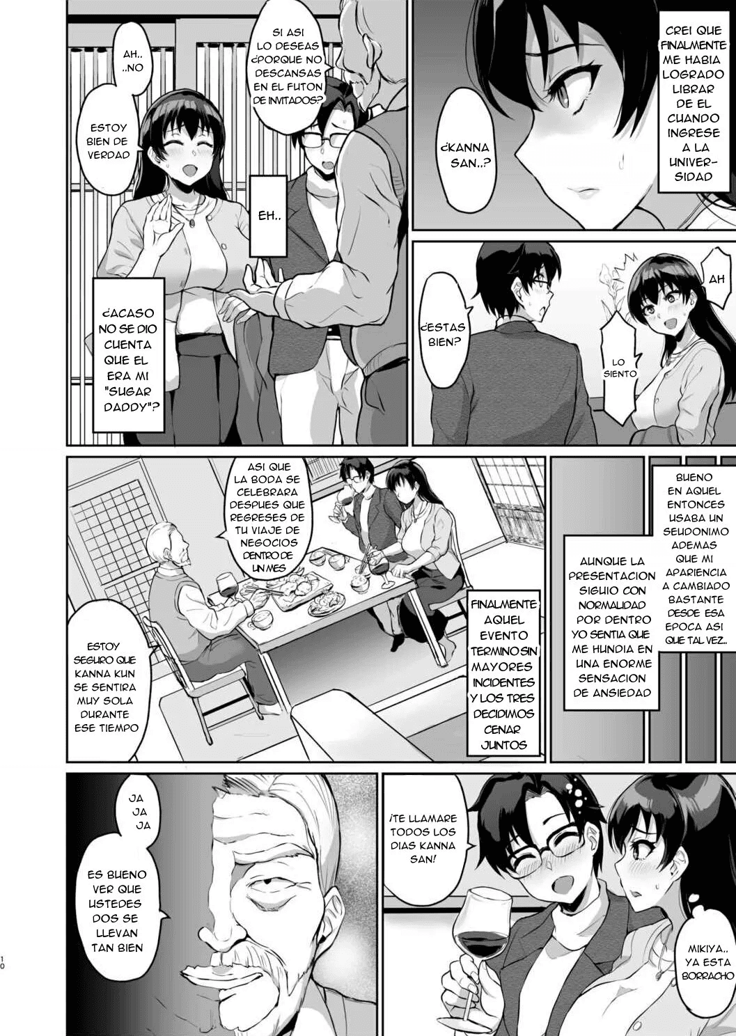 Moto Papakatsu Aite to no Himitsu no SEX ~Gifu Kara no Teishuku Shiken~ 1-6 | Sexo a escondidas con mi Ex-Sugar Daddy 1-6 page 12 full
