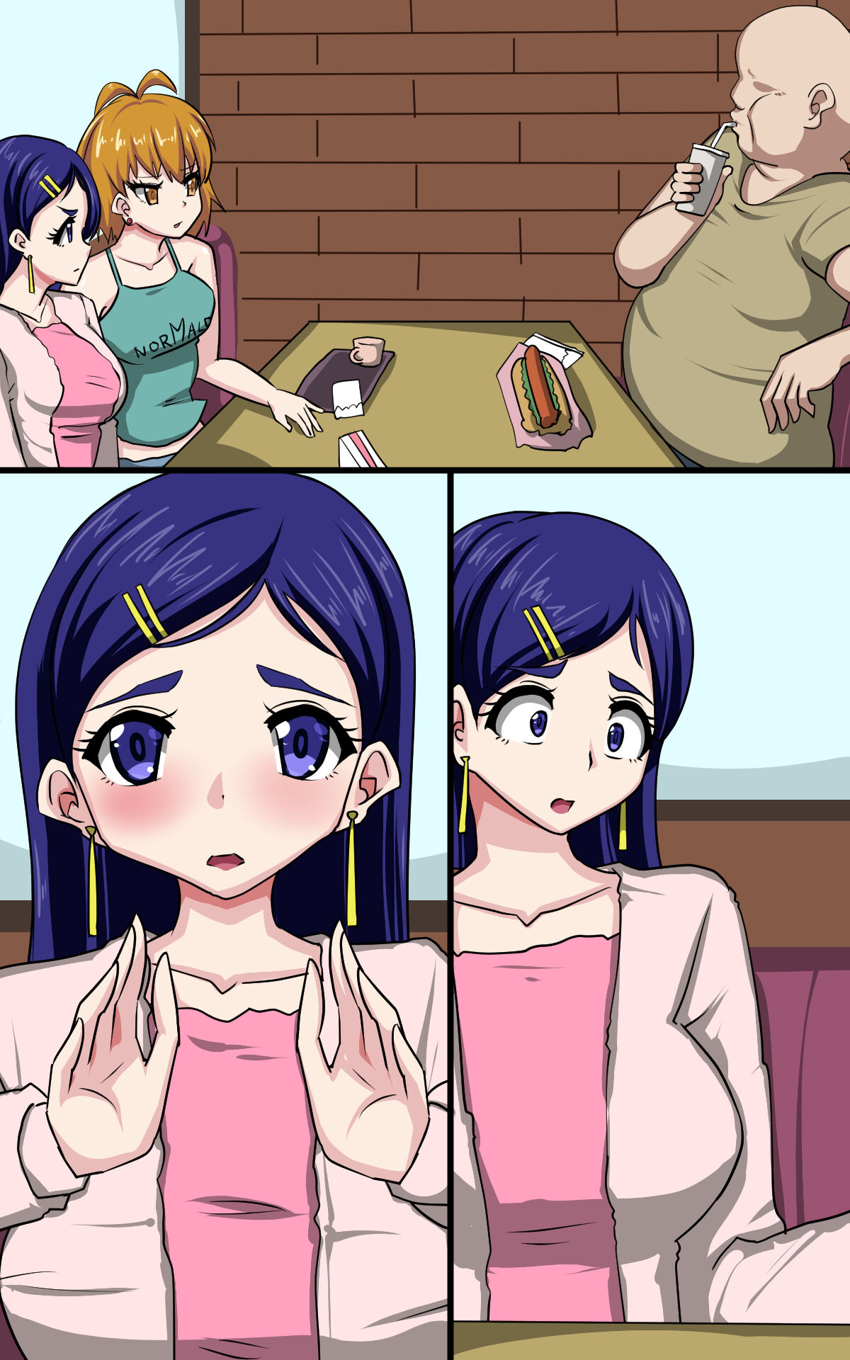 Oji-san, Kissaten de Mesugaki Futari o Wakaraseru www page 12 full