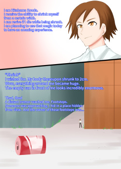 A CG collection of getting smaller and being stepped on by a girl