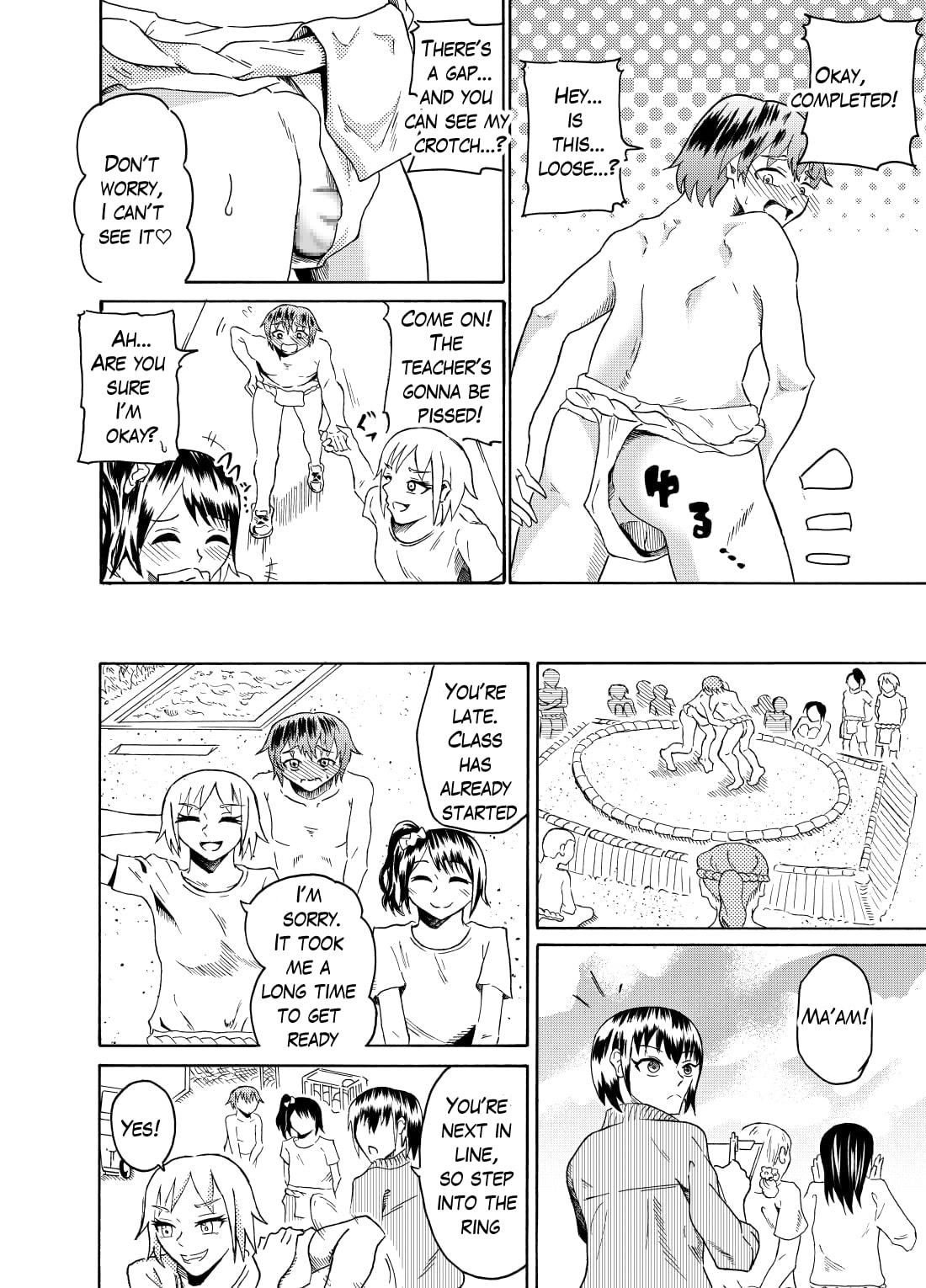 Sumou no Jugyou de CFNM | CFNM in Sumo Class - Page 7 - Comic Porn XXX