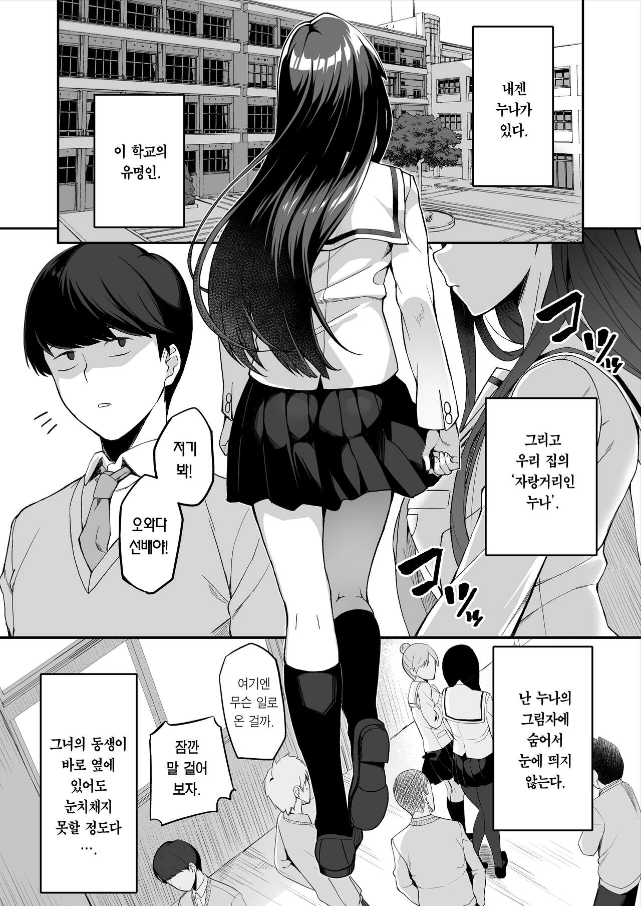 Yuutousei no Nee-san to Honki no Sex de Kyoudai Kankei o Owaraseru Hanashi | 우등생 누나랑 진심으로 섹스해서 남매관계를 끝내버리는 이야기 page 2 full