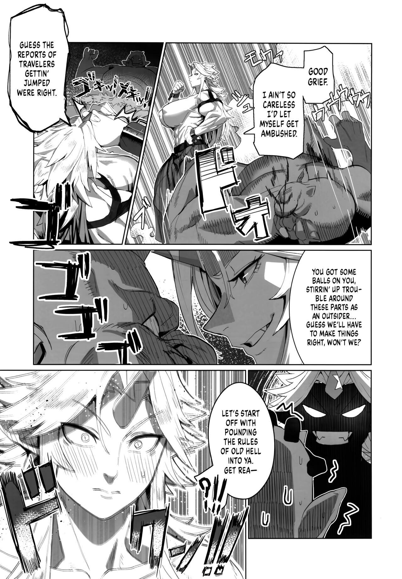 Yuugi Nee-san to Ork ga Kunzu Hoguretsu | Yuugi and an Orc Locked in Battle page 6 full
