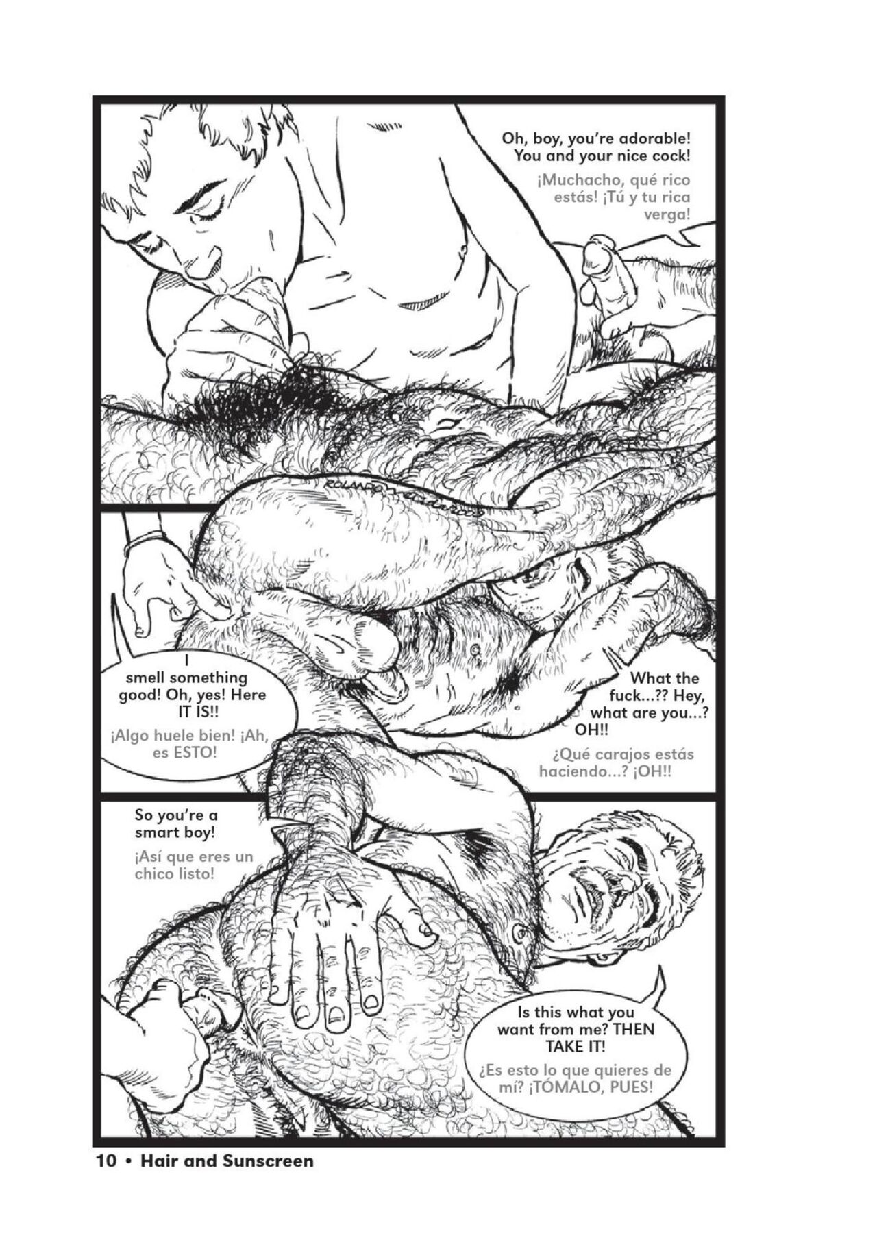 Hair and Sunscreen 1-2 ~ Pelos y Bronceador 1-2 page 5 full
