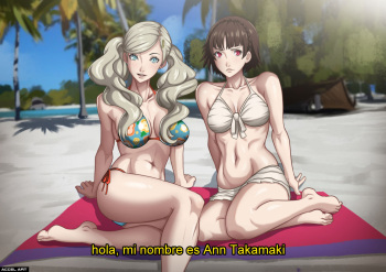 [Accel Art] Waifu Cast - Ann and Makoto (Persona 5) [Spanish] cover