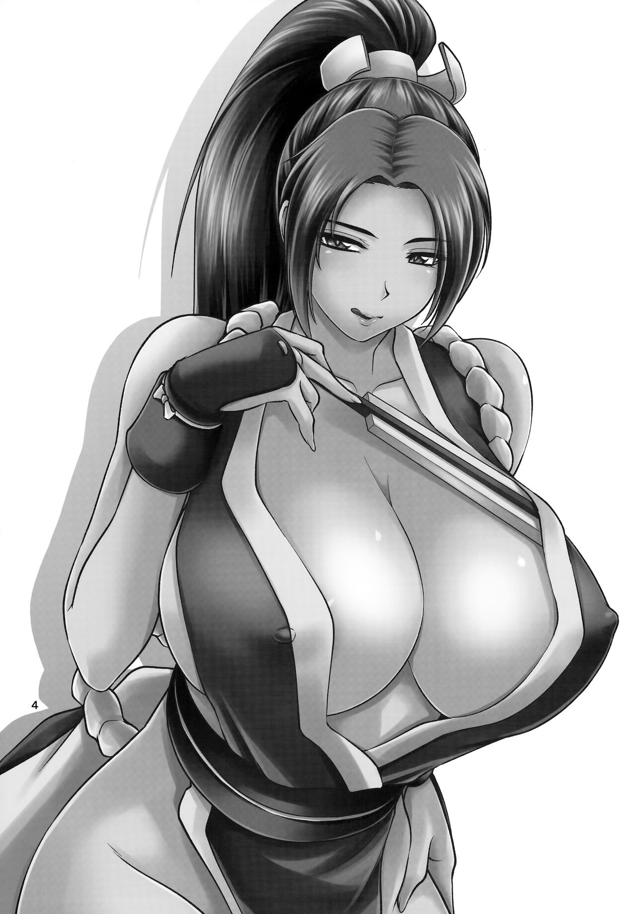 Shiranui-ryuu Fudeoroshi Namahaishin | A Live Stream of Men losing their virginity to a Woman of the Shiranui Clan page 4 full