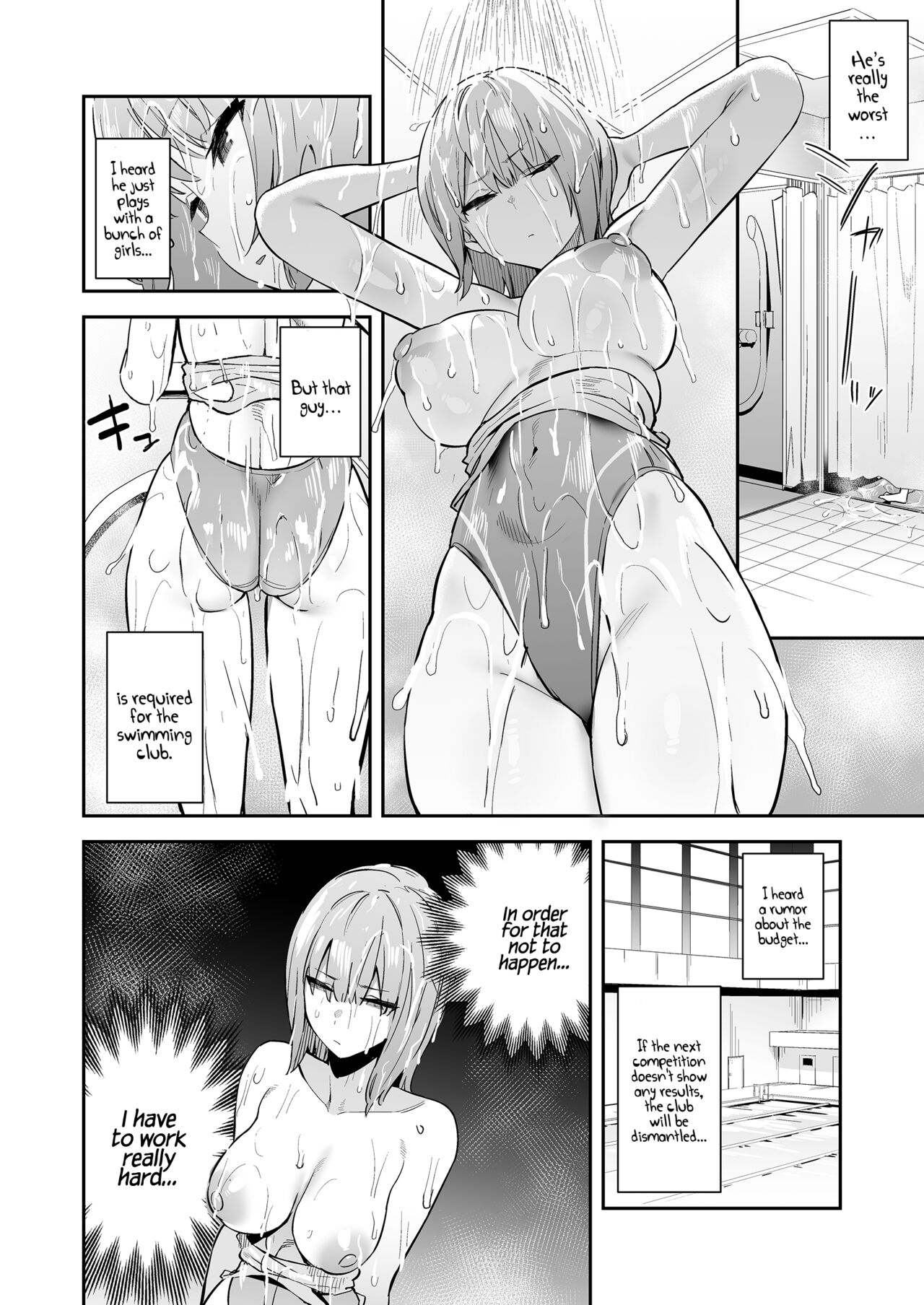 Kimajime Kyouei Joshi, Sei ni Oboreru | A Serious Girl Wearing a Competition Swimsuit Drowning in Sex page 6 full