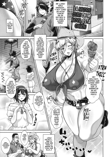 [Drachef] La Madre Guiri de Mi Novia Está Cañón - Kanojo no Kinpatsu Mama ga Sukebe Sugiru Ken (Koubi no Ojikan) [Spanish] [Horchata Scans] cover
