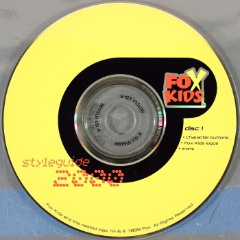 Fox Kids Styleguide Disk 1 cover