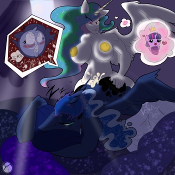 [Sanyo2100] Celestia and Luna cover