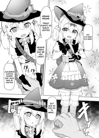 [toki] Atarashii Oyoufuku de Asobi Chirakasu Klee (Genshin Impact) [Spanish] [Fanenhan Translations] cover