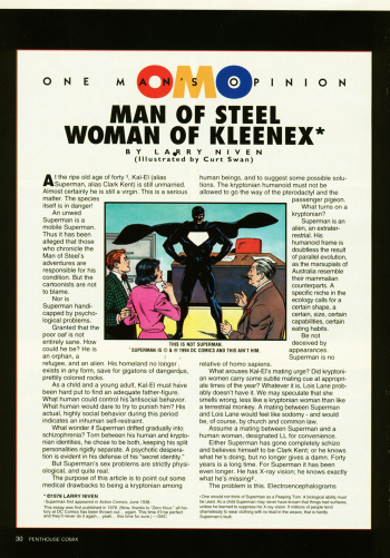 [Curt Swan] Man of Steel, Woman of Kleenex {Penthouse Comix #5} cover