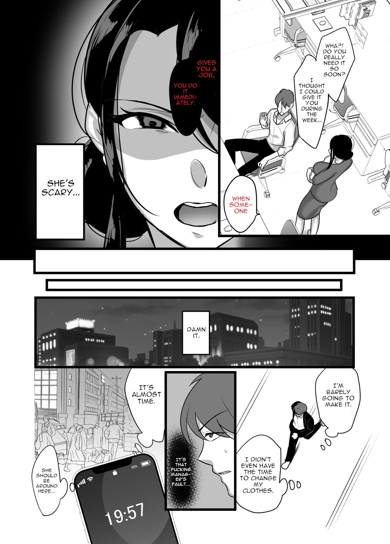 Masaka Ano Oni Joushi ga Ore no SeFri ni Naru nante... | I never thought that devilish Manager would become my Fuck Buddy... page 5 full