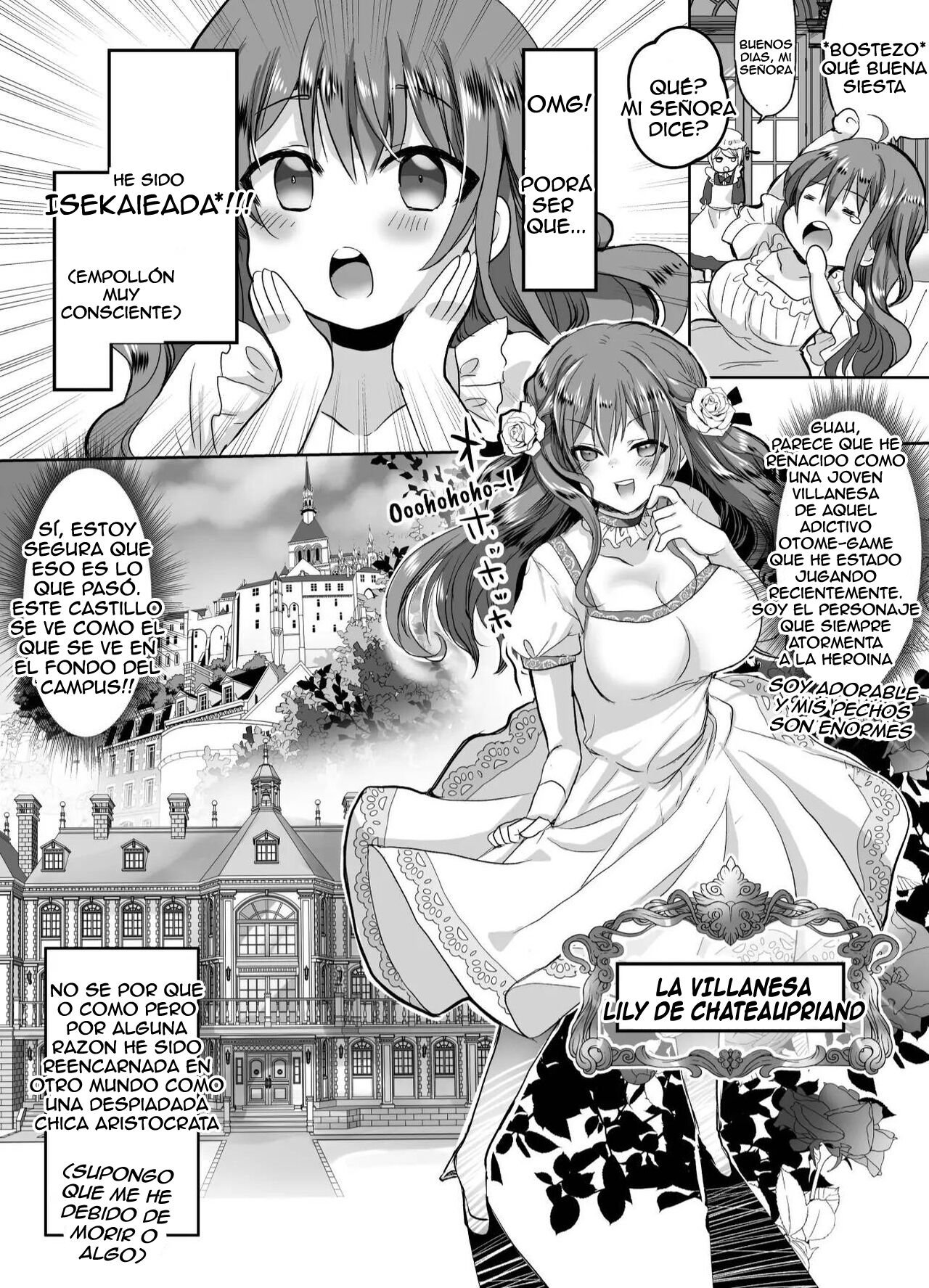  Colegiala fangirl de NPCs reencarna como la hija de la villana ~La Tragedia~ Parte 1 page 3 full