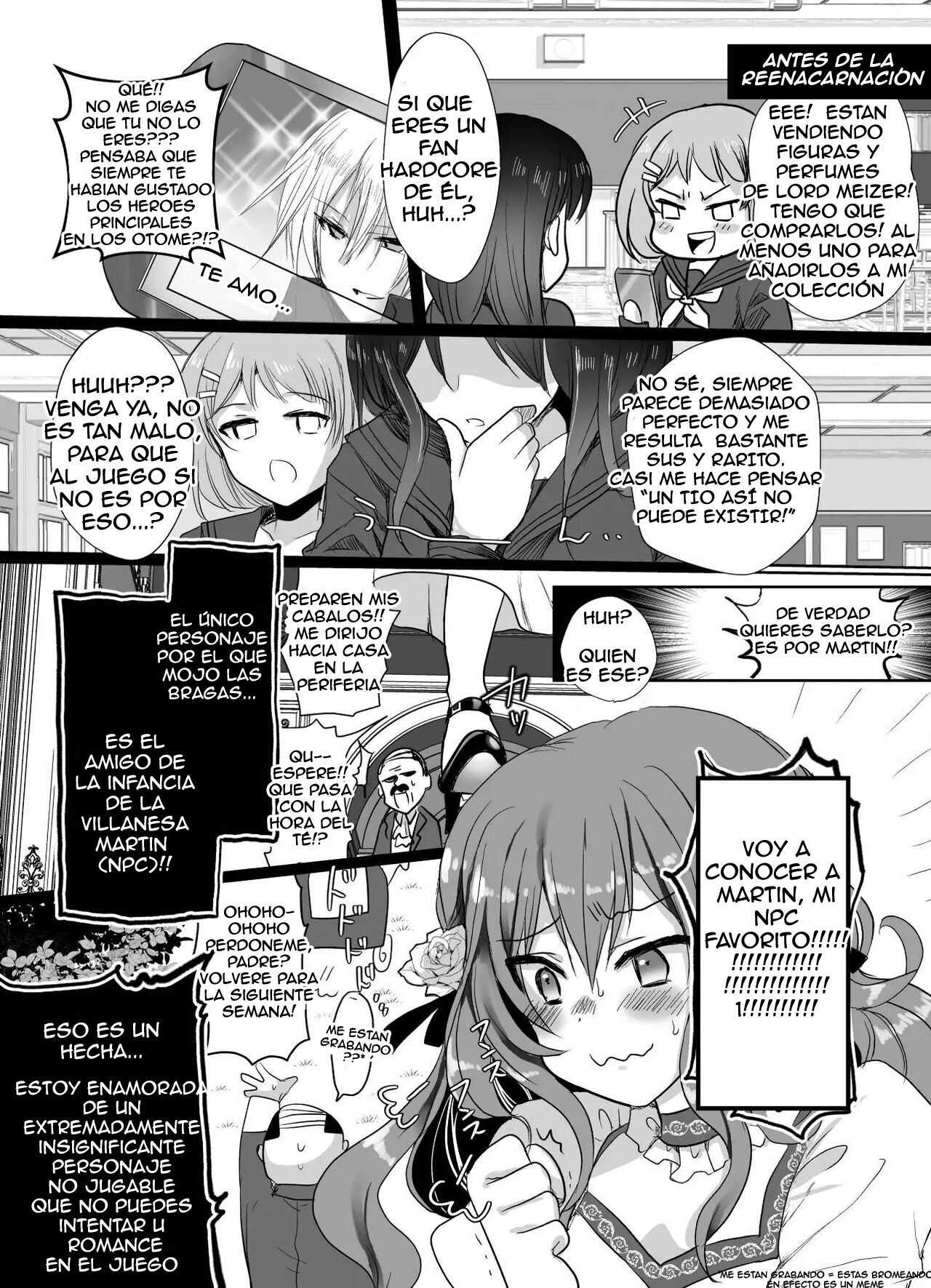  Colegiala fangirl de NPCs reencarna como la hija de la villana ~La Tragedia~ Parte 1 page 5 full