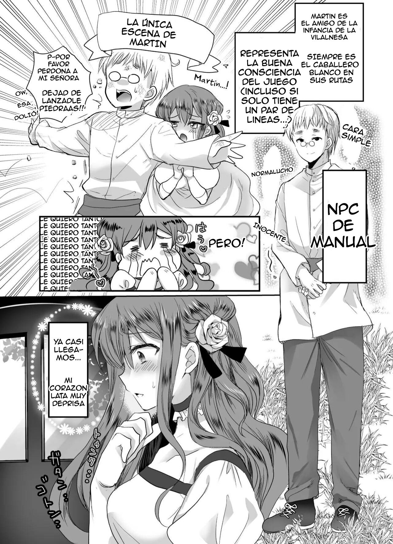  Colegiala fangirl de NPCs reencarna como la hija de la villana ~La Tragedia~ Parte 1 page 6 full