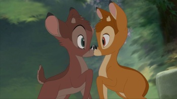 If You Put Your Finger Between Ronno And Bambi's Eyes, It Looks Like A Single Face cover