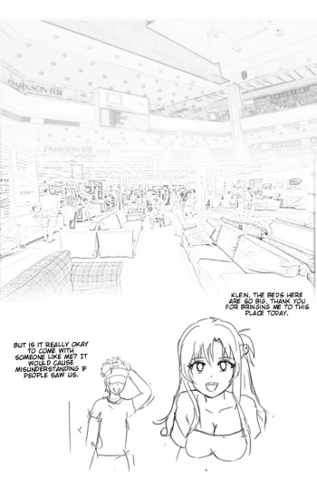[质yitiaomiao] Asuna and Klein buying new bed. cover