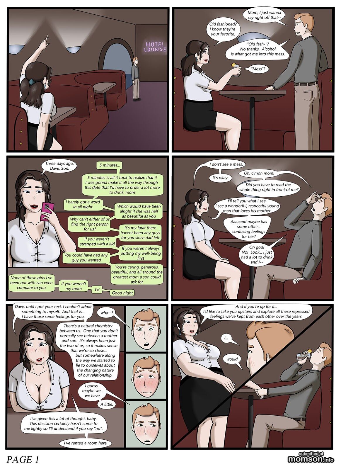doodlenooch - night with mom + other works page 1 full