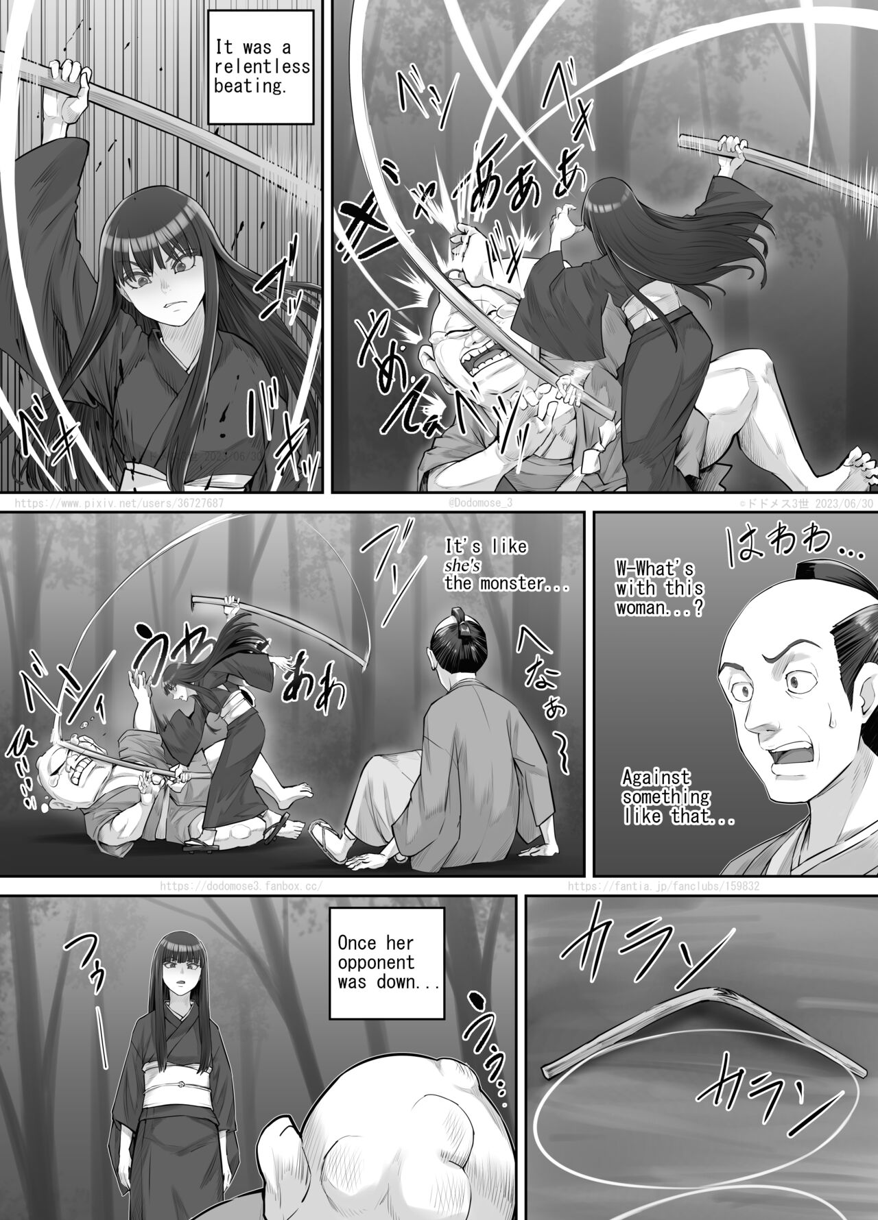 Maegami Pattsun Kurokami Long no Onnanoko ga Youkai o Taiji suru Ohanashi page 11 full