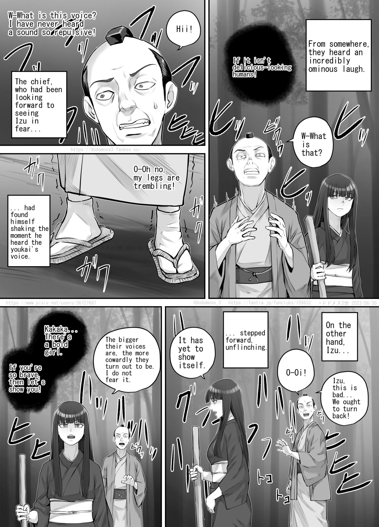 Maegami Pattsun Kurokami Long no Onnanoko ga Youkai o Taiji suru Ohanashi page 8 full