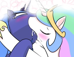 Celestia Checking Luna's Orifices For Banana