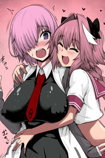 [Ankoman] Mash, Astolfo to Nakayoku Naru (Fate/Grand Order) [Russian] [FateNightGrand] [Colorized] cover