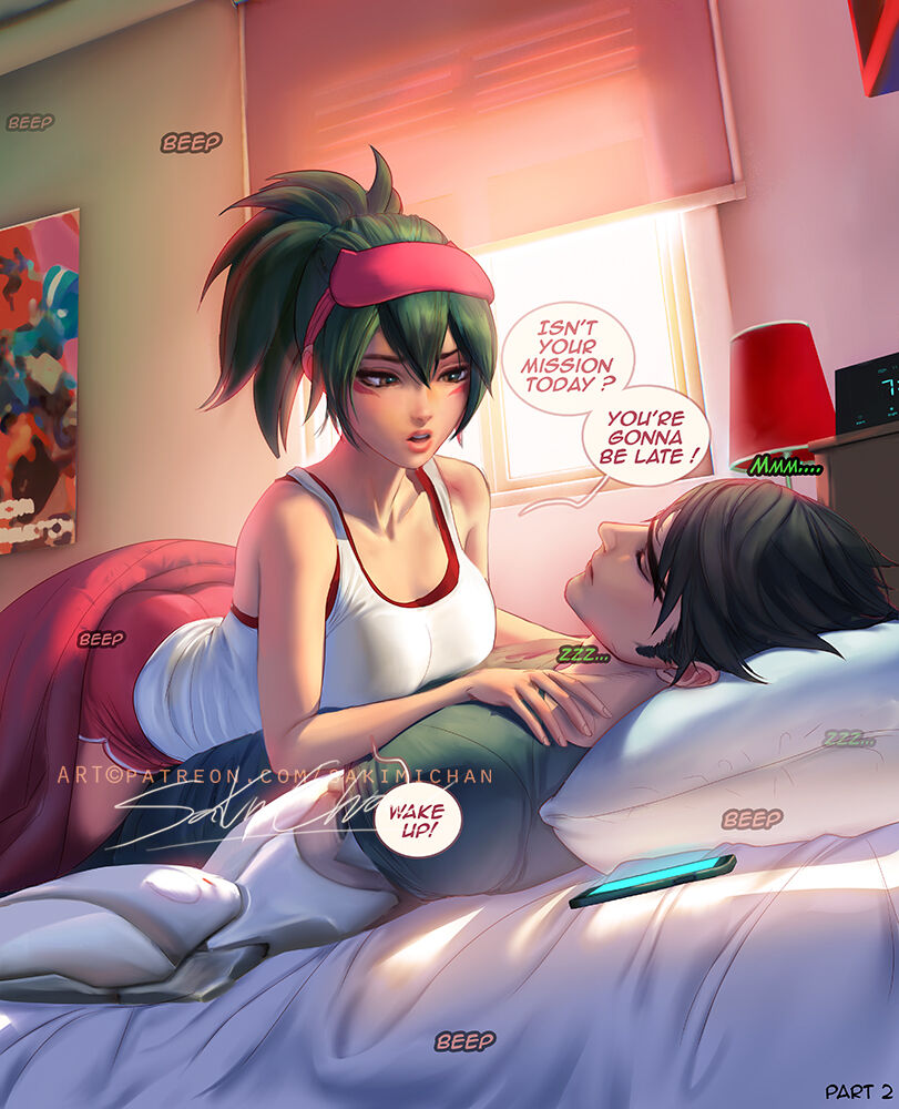 Kiriko wakes up her friend page 2 full
