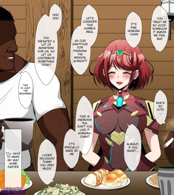 [Eruu] Ippuku Morareta Homura | Dinnertime Pyra (Xenoblade Chronicles 2) [English] [Colorized] cover