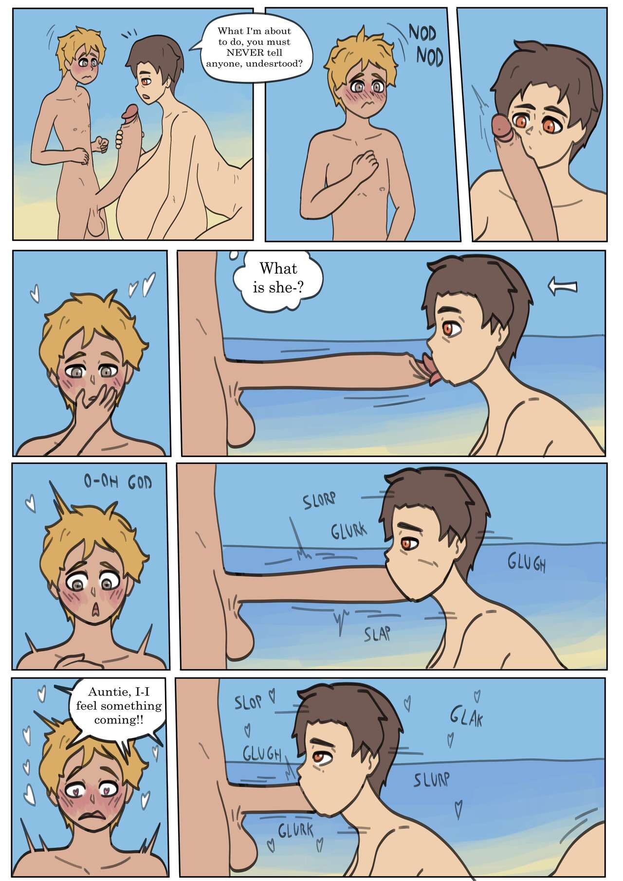 Manny and Marcy's beach day page 7 full