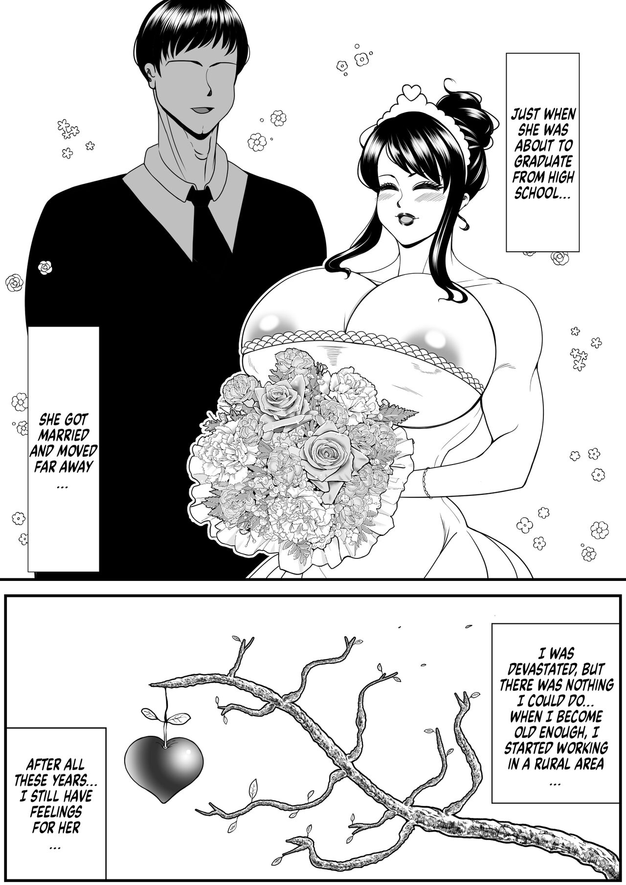 My old babysitter, who I haven’t seen in ten years, has gained weight and became monstrous | Zutto Akogarete Ita Otonari no Onee-san ni 10-nenburi ni Atte Mitara Kusodebu Monster to Kashite page 2 full