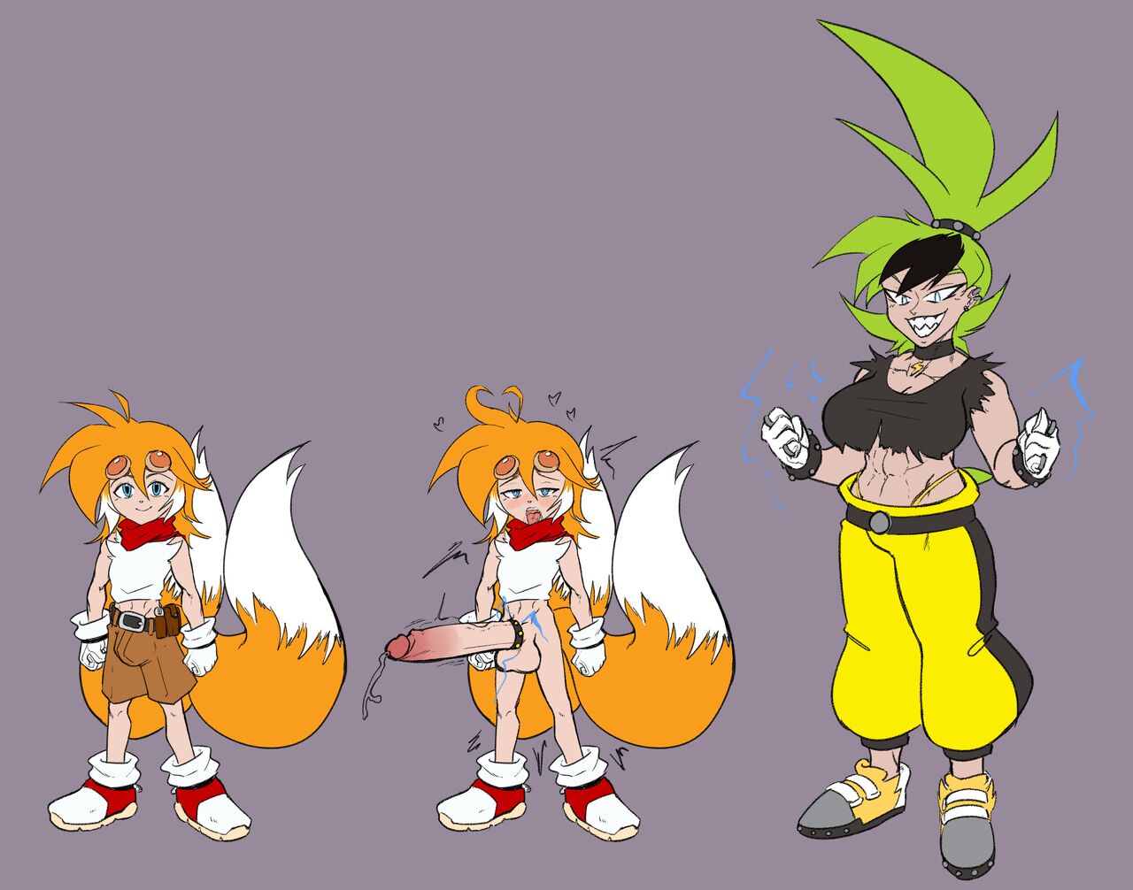 Human sonic designs tails set page 1 full
