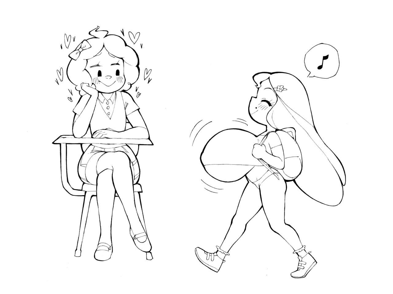 Carlie & Winnie!! School page 1 full