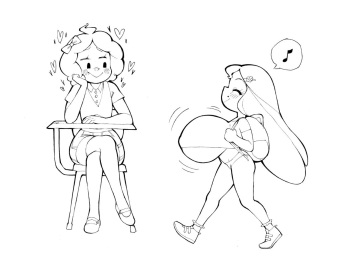 [Abe'sDrawings] Carlie & Winnie!! School cover