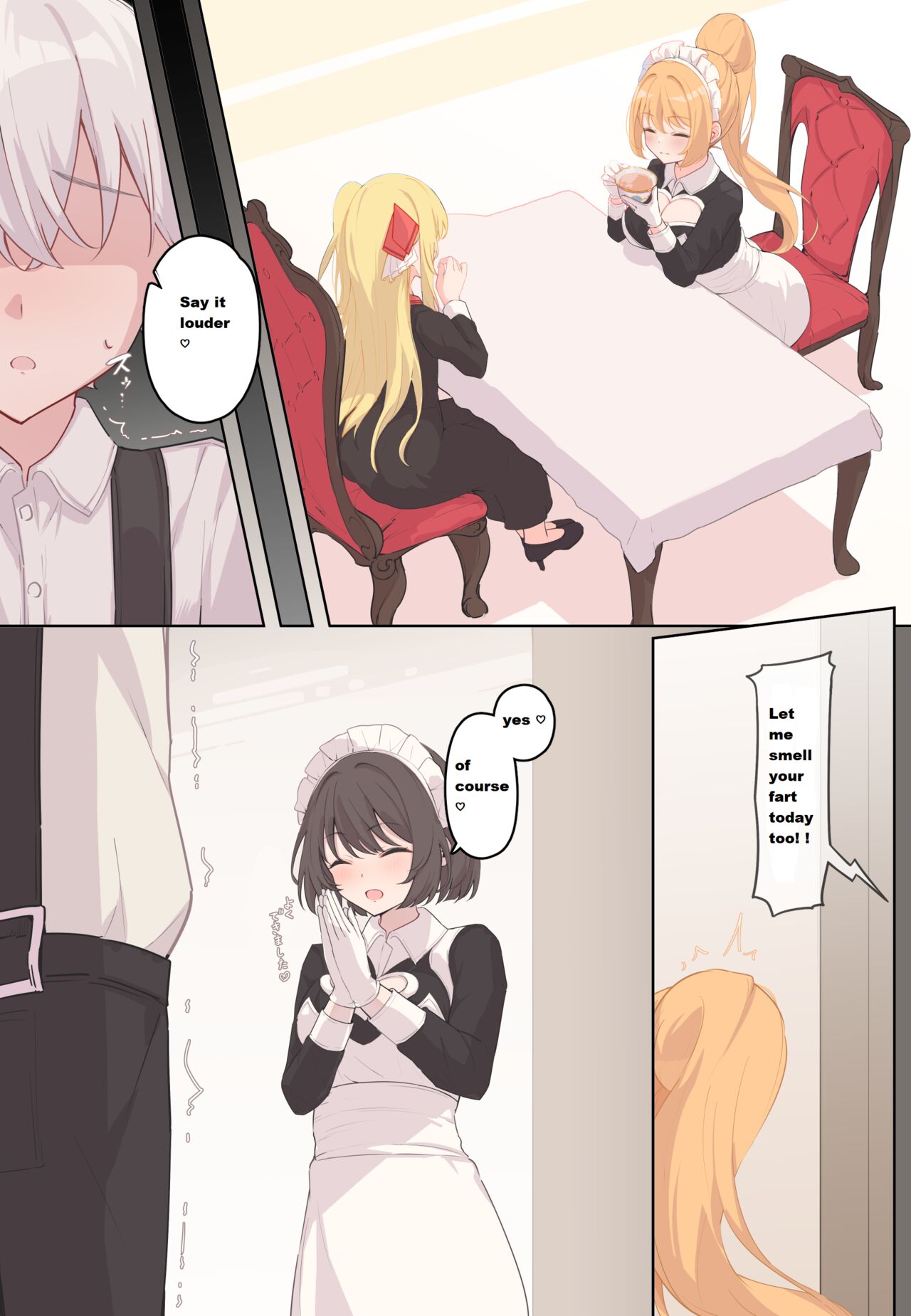 Maids farting their Master page 1 full