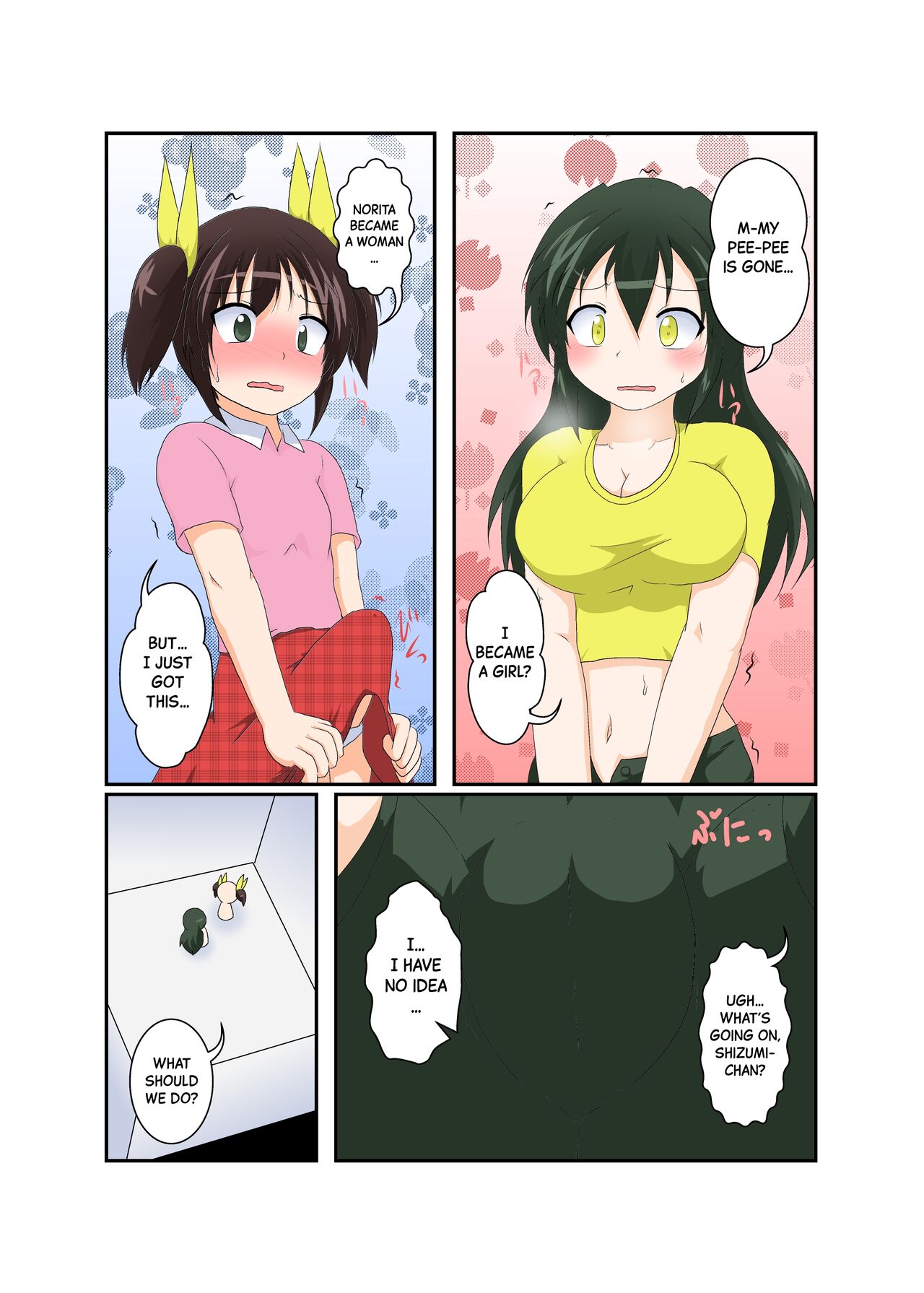 Onnanoko ga Futanari ni Otokonoko ga Onna ni naru hanashi | A Story About a Girl who Becomes a Futanari and a Boy who Becomes a Girl page 12 full
