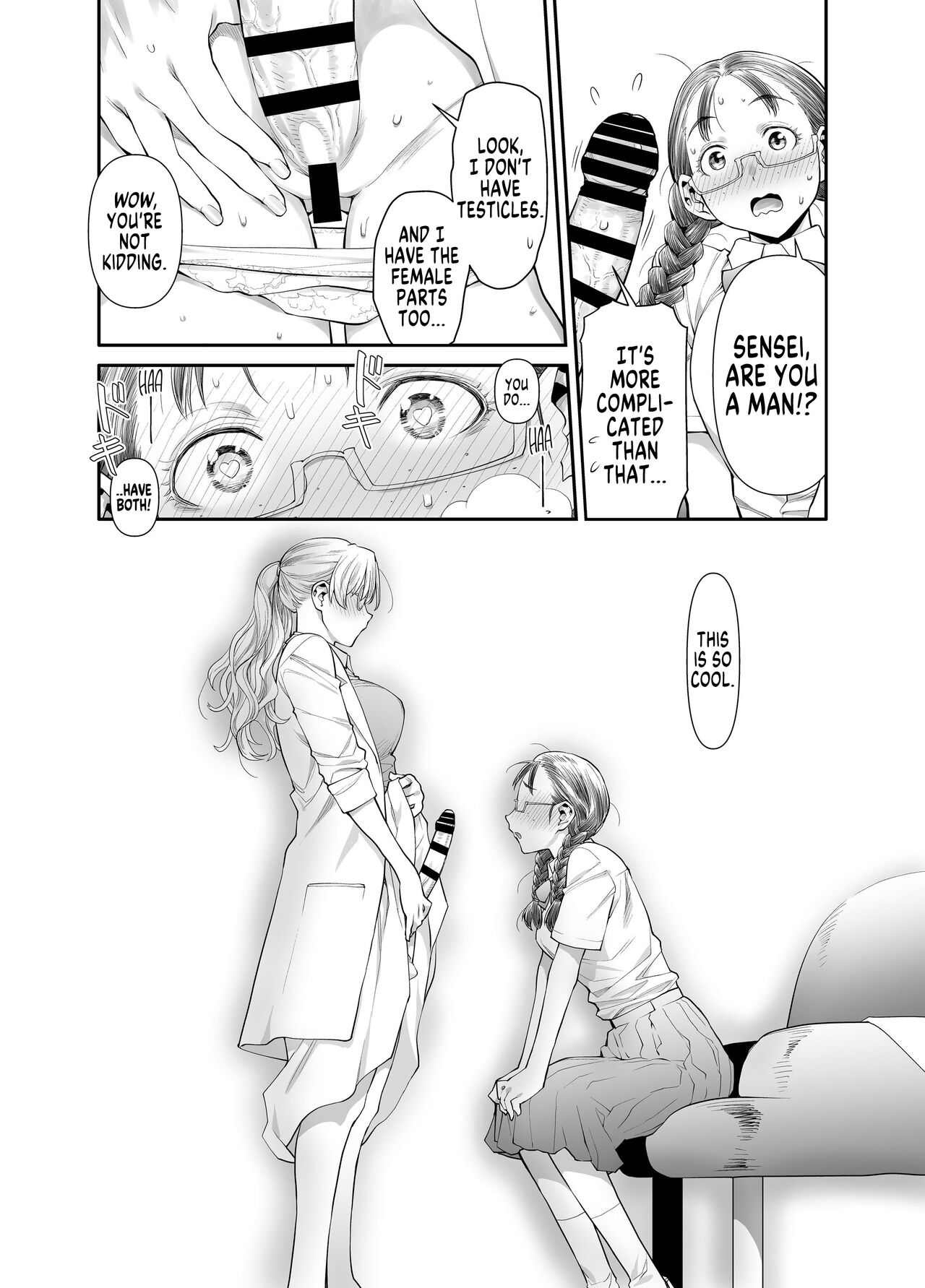 Zenbu, Sensei no Sei. Futanari Onna Kyoushi ga Onanie Chuudoku Yuutousei o Sukkirisaseru Hanashi. | It's All Sensei's Fault! page 11 full