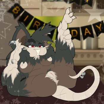 [Sanyo2100] Raticate Birthday cover