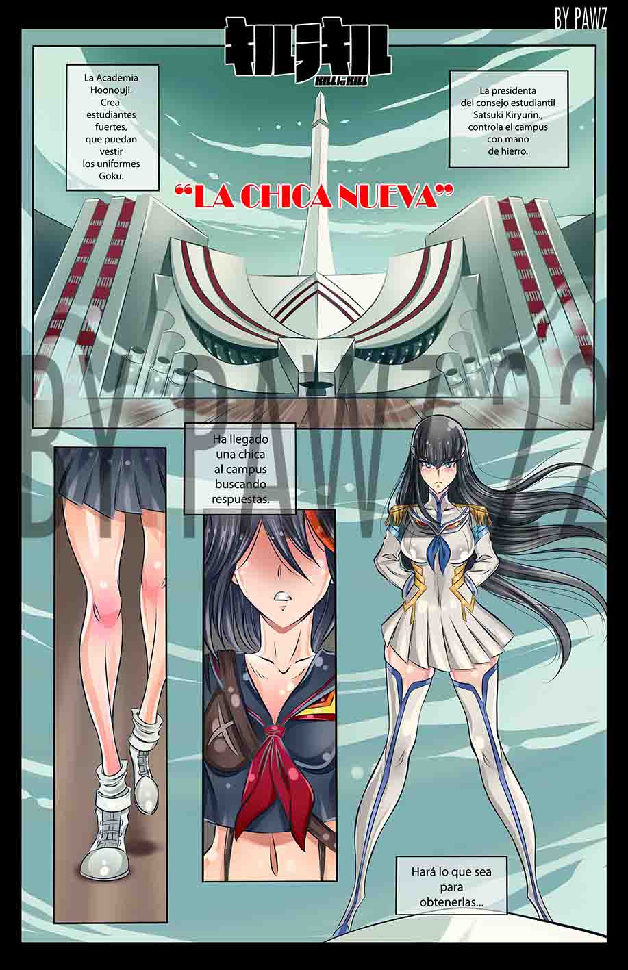 "La chica nueva" Kill la Kill doujinshi page 3 full