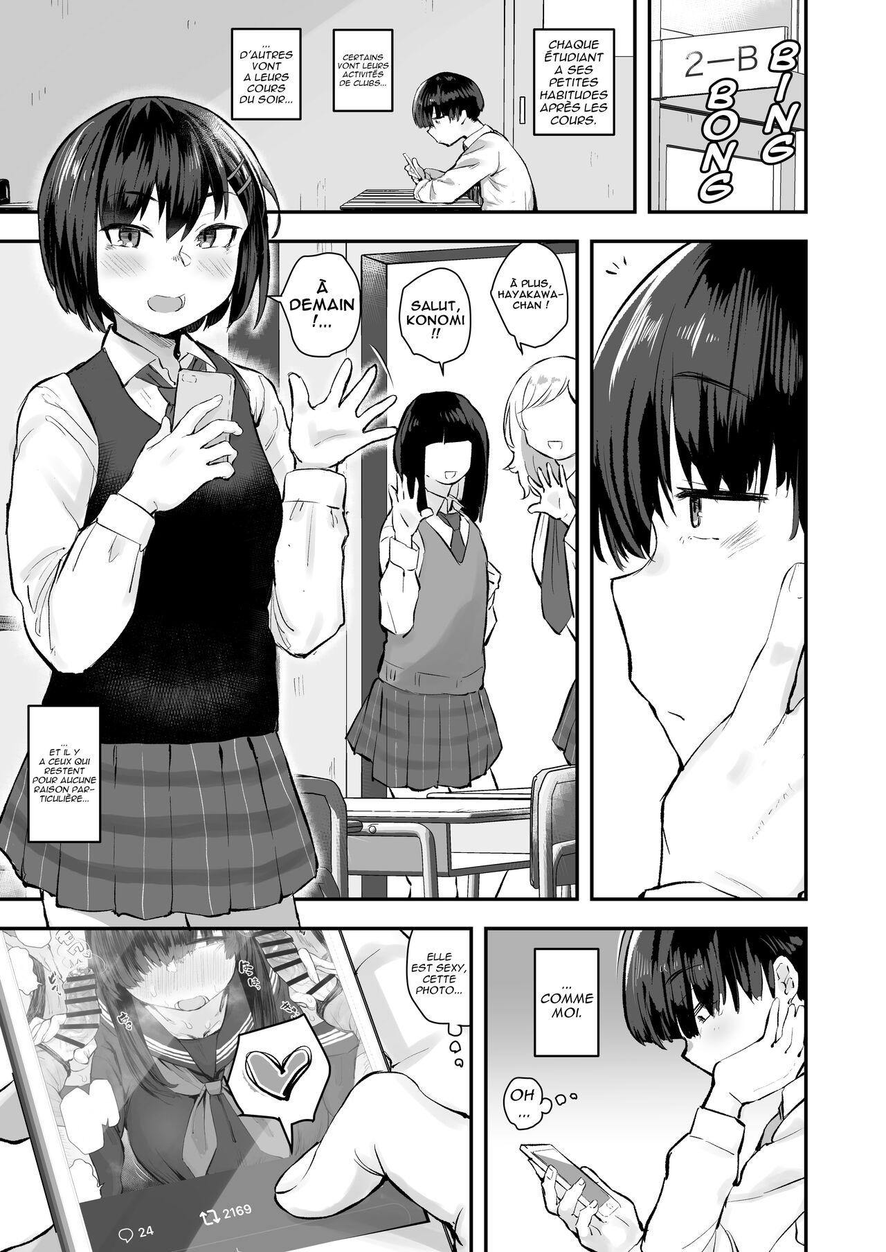 Classmate ga Uraaka de Mainichi Ochinpo Asari Shiterukamoshirenai | Ma camarade de classe surfe sur le Net pour trouver des verges dégueulasses page 2 full