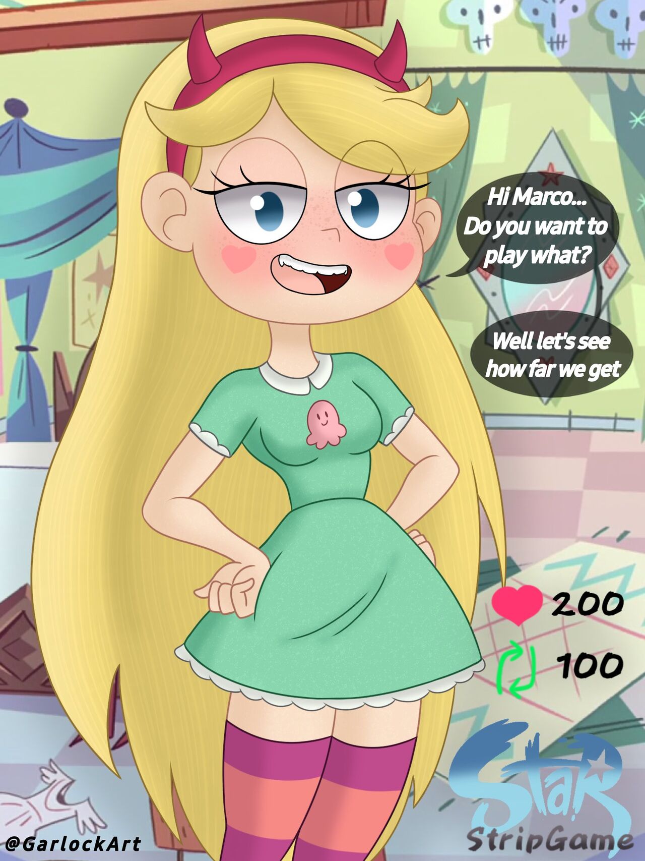 Star Butterfly Stripgame 1 & 2 page 1 full